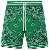 Amiri Bandana B-Ball Shorts Green