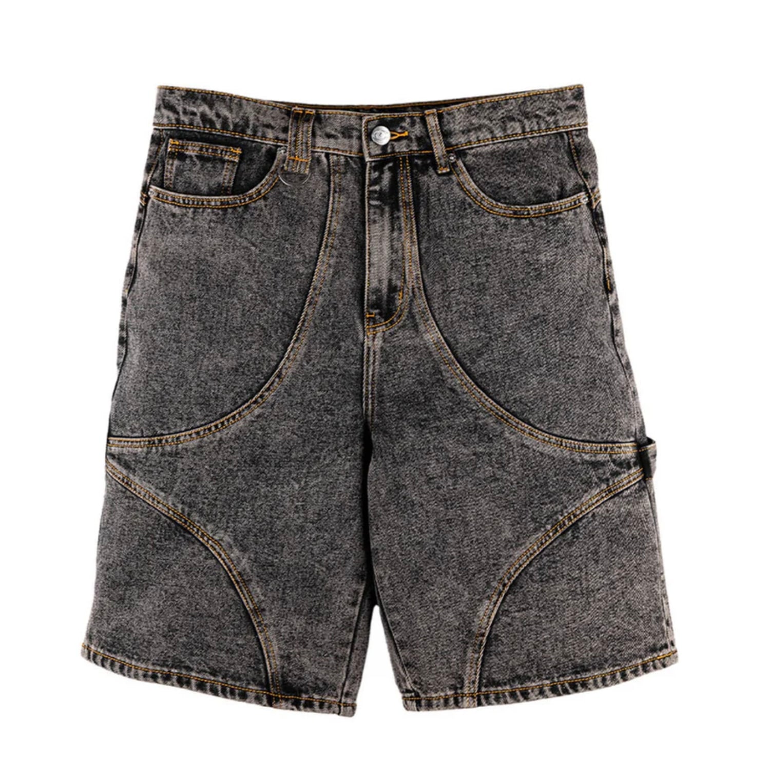 Commons Star Denim Shorts Charcoal