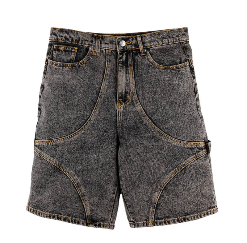 Commons Star Denim Shorts Charcoal