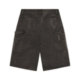 Boredom Kills Leather Shorts Black