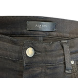 Amiri MX1 Black Bandana Ribbed Jeans
