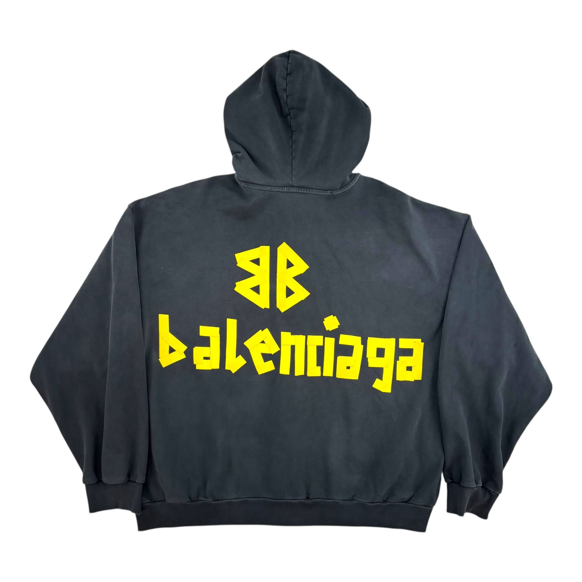 Balenciaga Rip Pocket Zip Up Hoodie