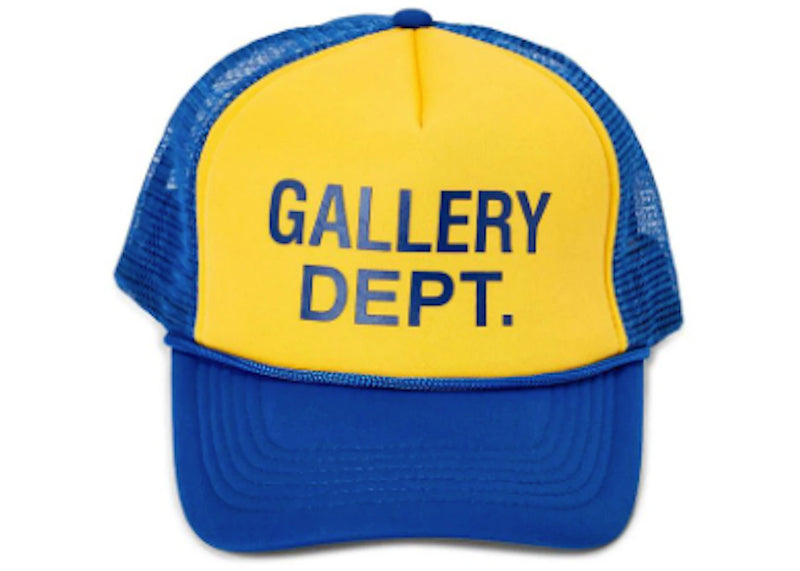 Gallery Dept. Logo Trucker Hat Blue Yellow