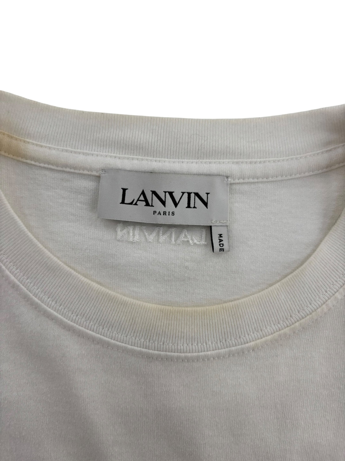 Lanvin Curb Lace Logo Tee