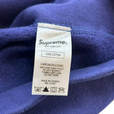 Supreme Drop Shadow Hooded Sweatshirt Washed Navy