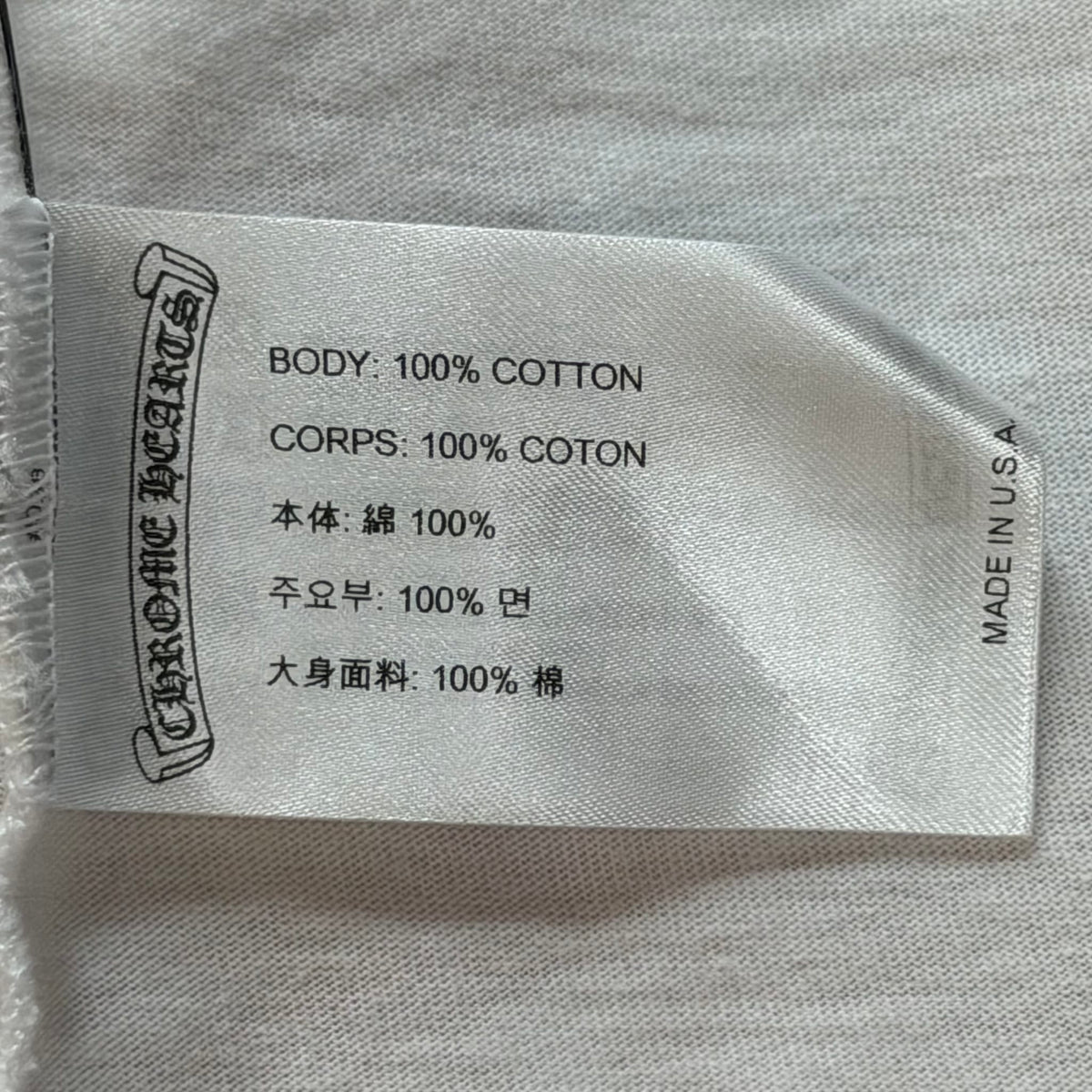 Chrome Hearts USA Long Sleeve White