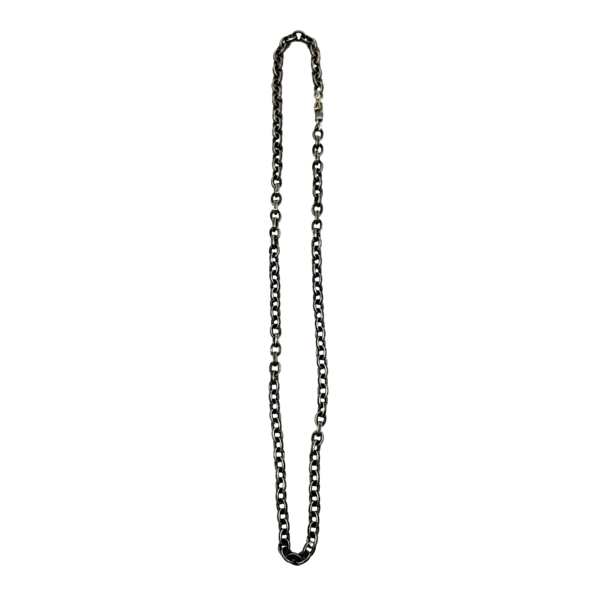 Chrome Hearts Silver Paperchain Necklace 18"
