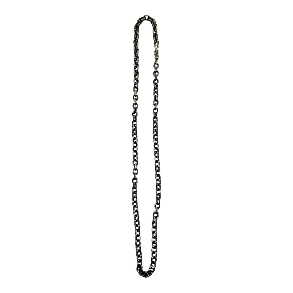 Chrome Hearts Silver Paper Chain Necklace 18"
