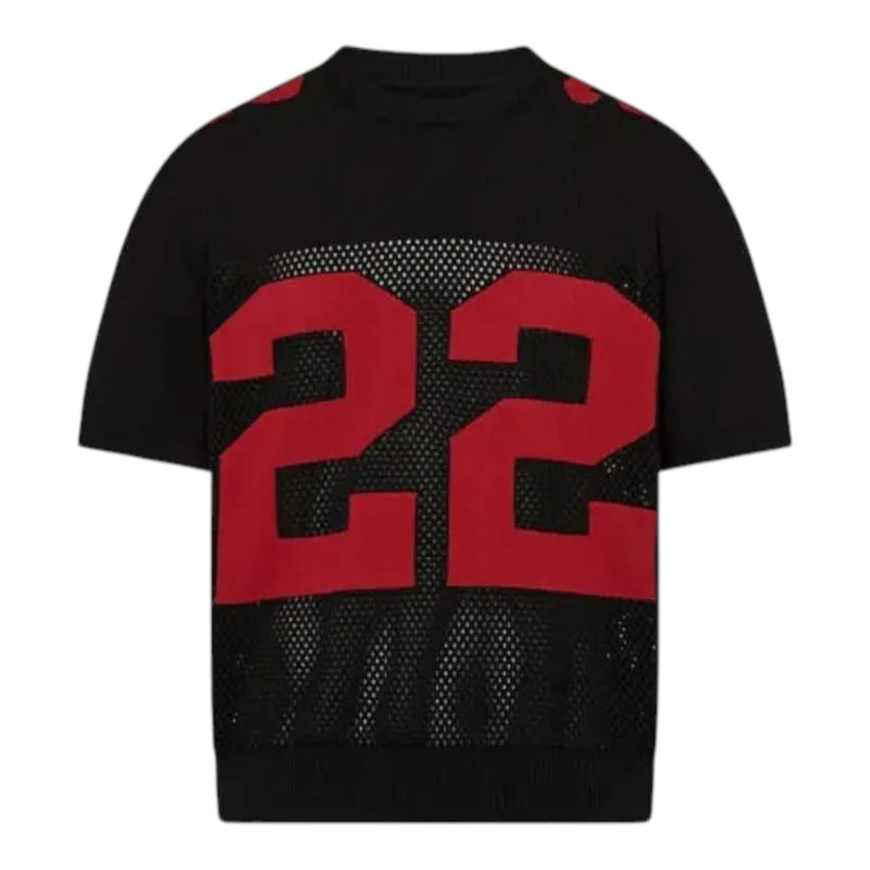 Amiri 22 Mesh Sweater Tee Black