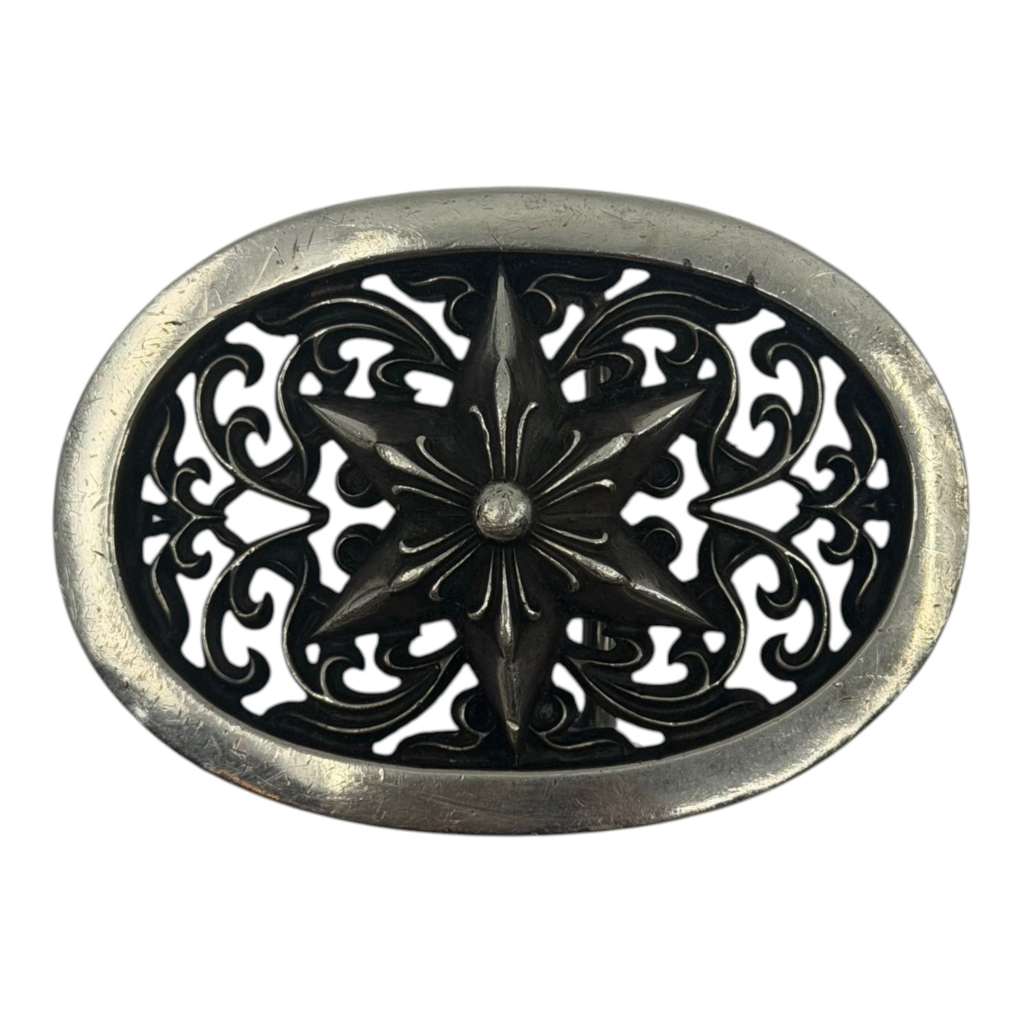 Chrome Hearts Oval Star Buckle Silver