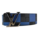 Louis Vuitton Reversible Belt Damier  Blue