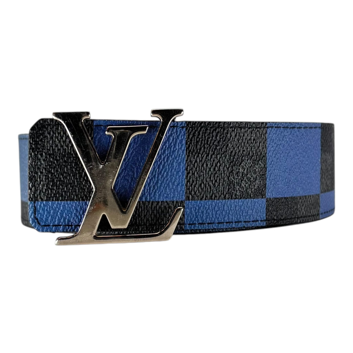 Louis Vuitton Reversible Belt Damier  Blue