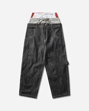 Protocol Layered Denim Pant Gray