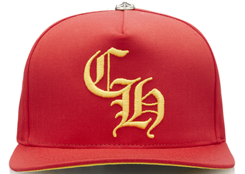 Chrome Hearts CH Silver Button Hat Red/Yellow