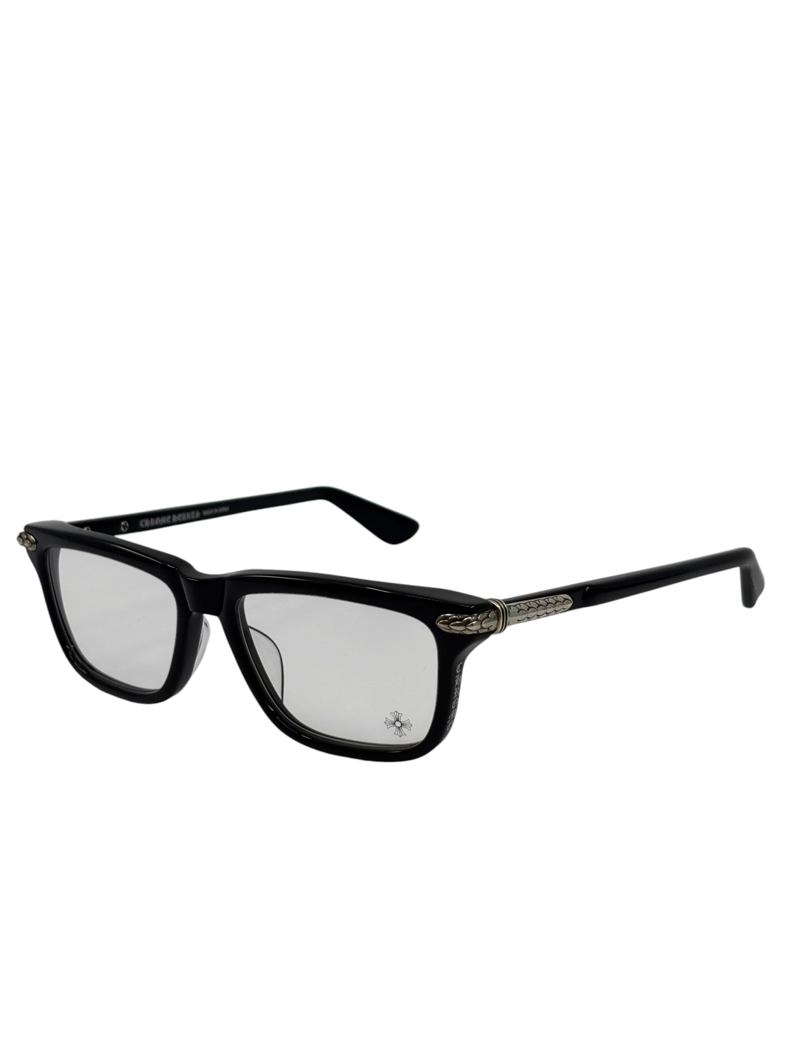 Chrome Hearts Little Dinger Glasses Black Silver