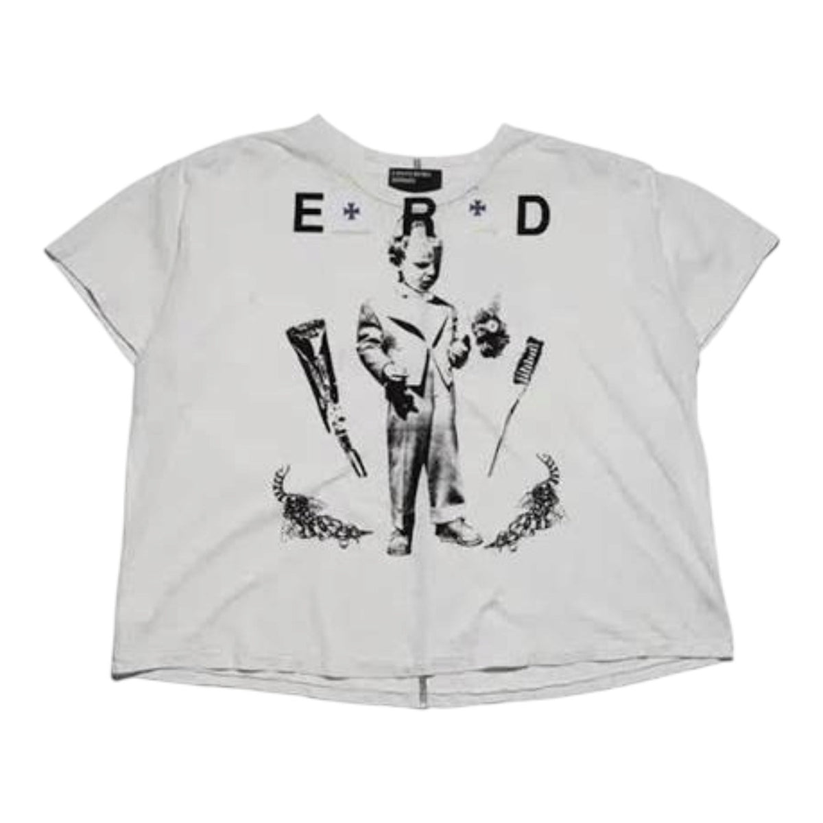 ERD Katholisches Toothbrush Tee White