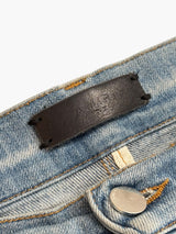 Amiri MX1 Black Ribbed Denim Light wash