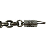 Chrome Hearts Paper Chain Silver Bracelet 7.5"
