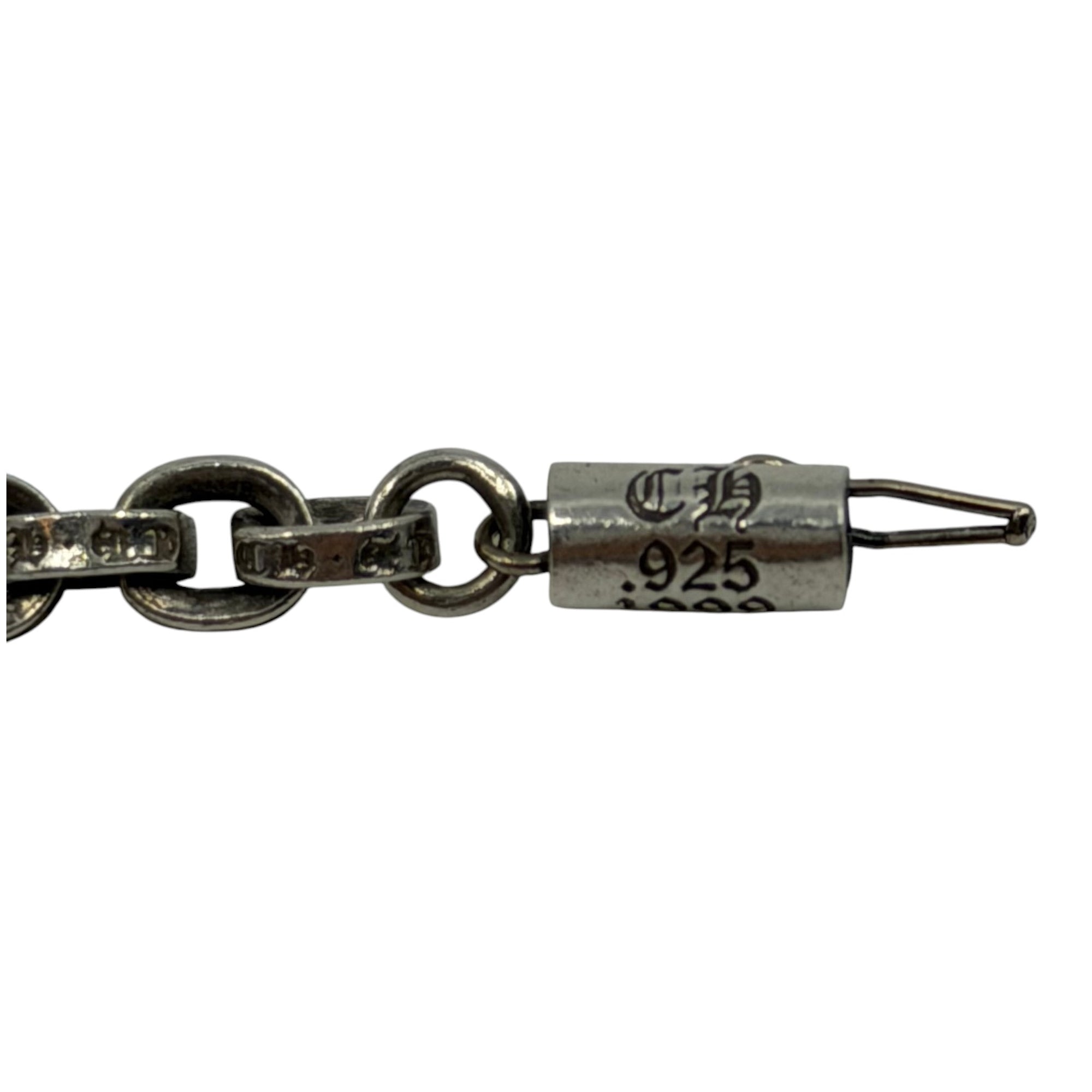 Chrome Hearts Paper Chain Silver Bracelet 7.5"