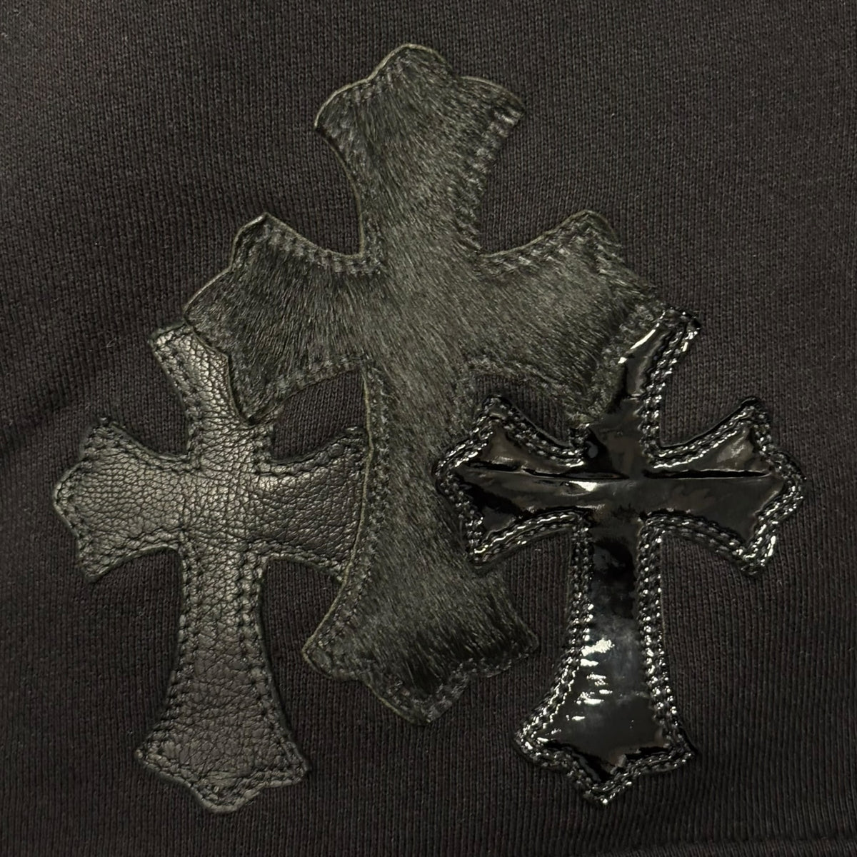 Chrome Hearts Triple Cross Shorts Black