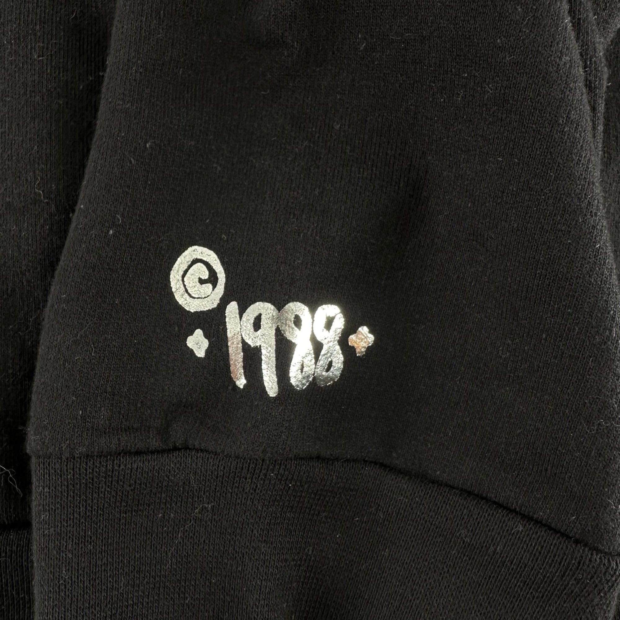 Chrome Hearts Vertical Logo "1988" Hoodie Black