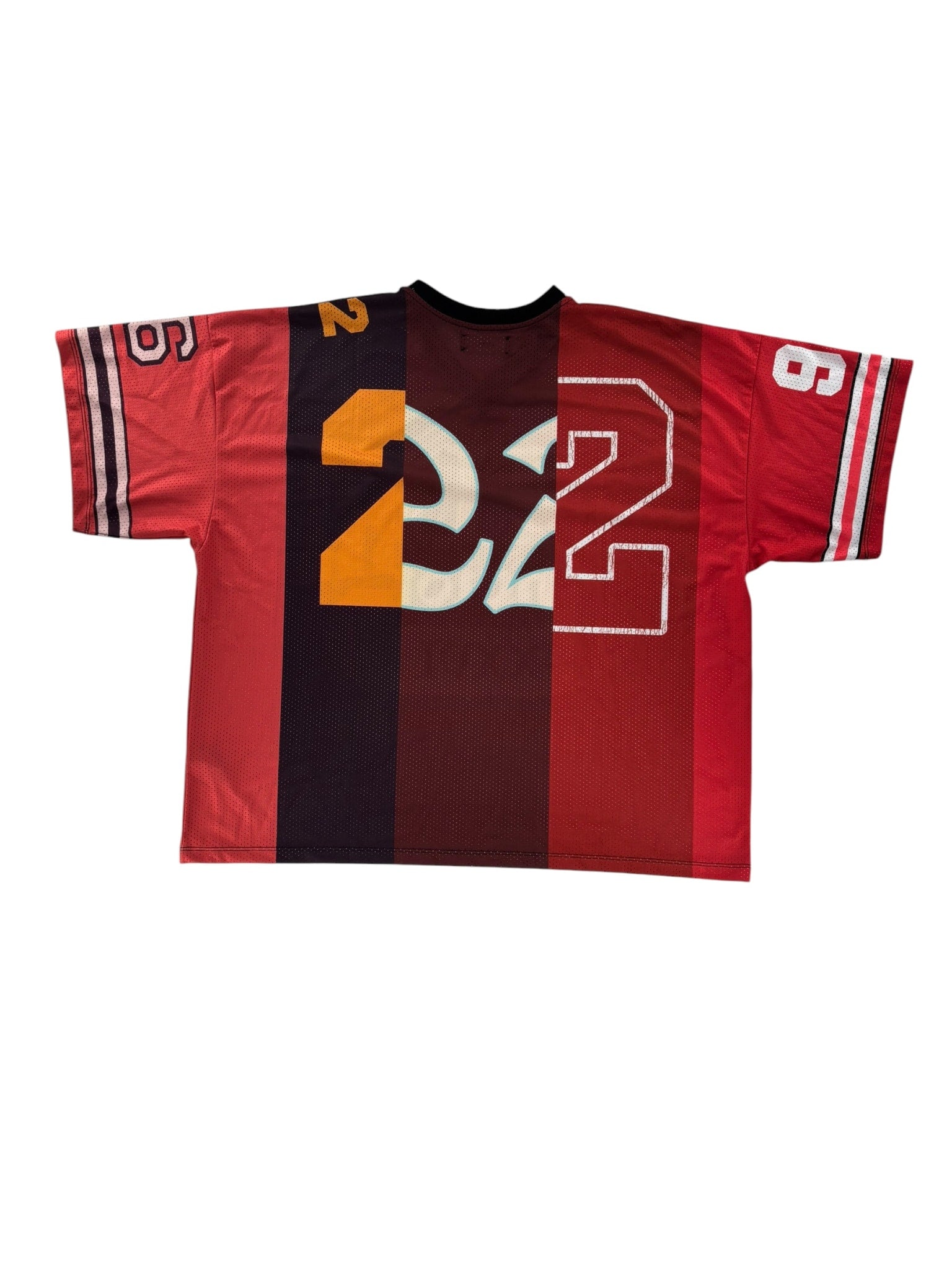 Amiri Spliced Mesh Tee Red