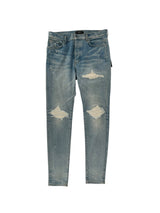 Amiri MX1 Lightwash Jeans White Ribbed
