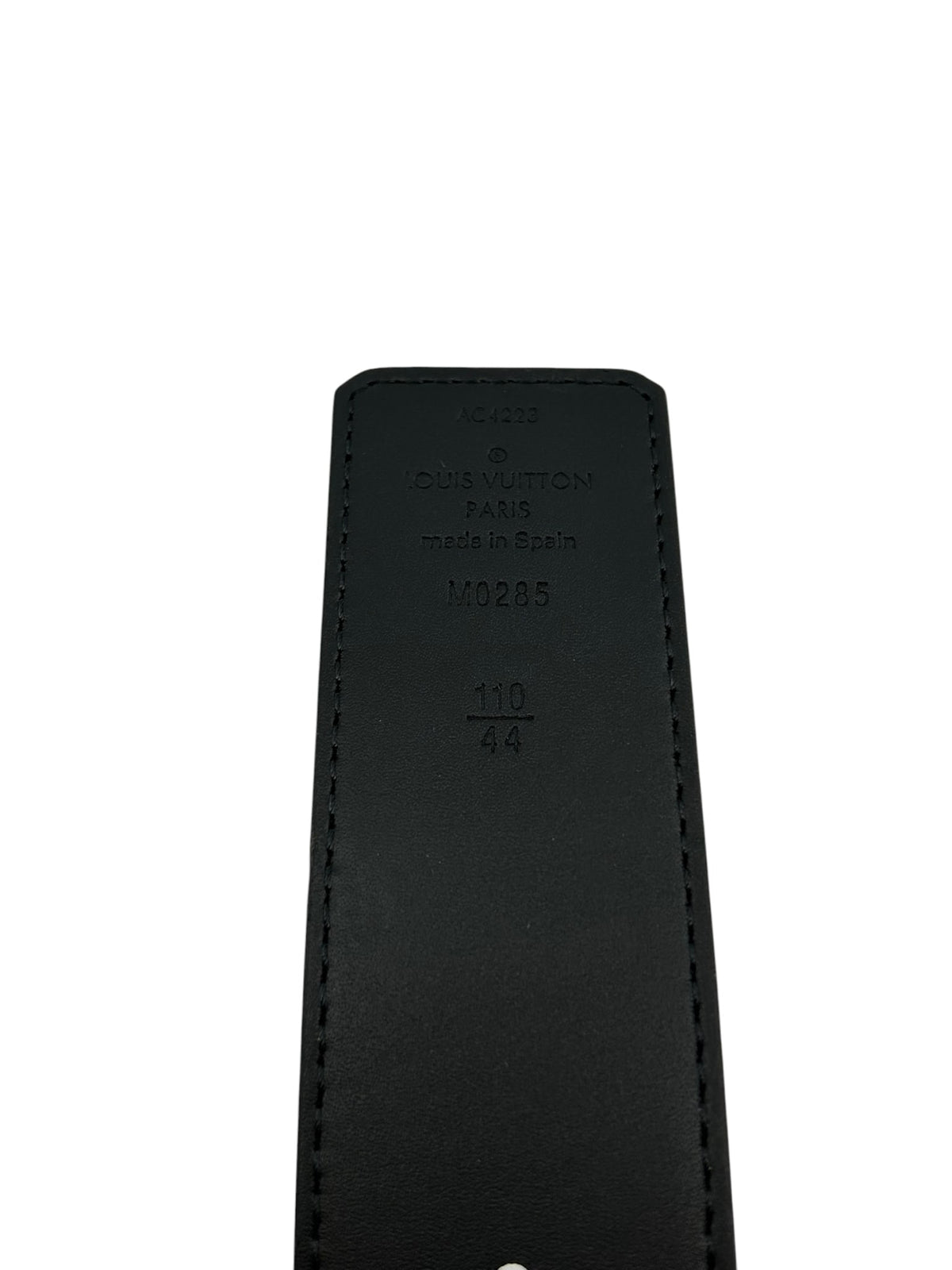 Louis Vuitton Reversible Belt Initiales Monogram Eclipse Reverse 40MM Gray