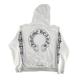 Chrome Hearts Floral Horseshoe Hoodie White