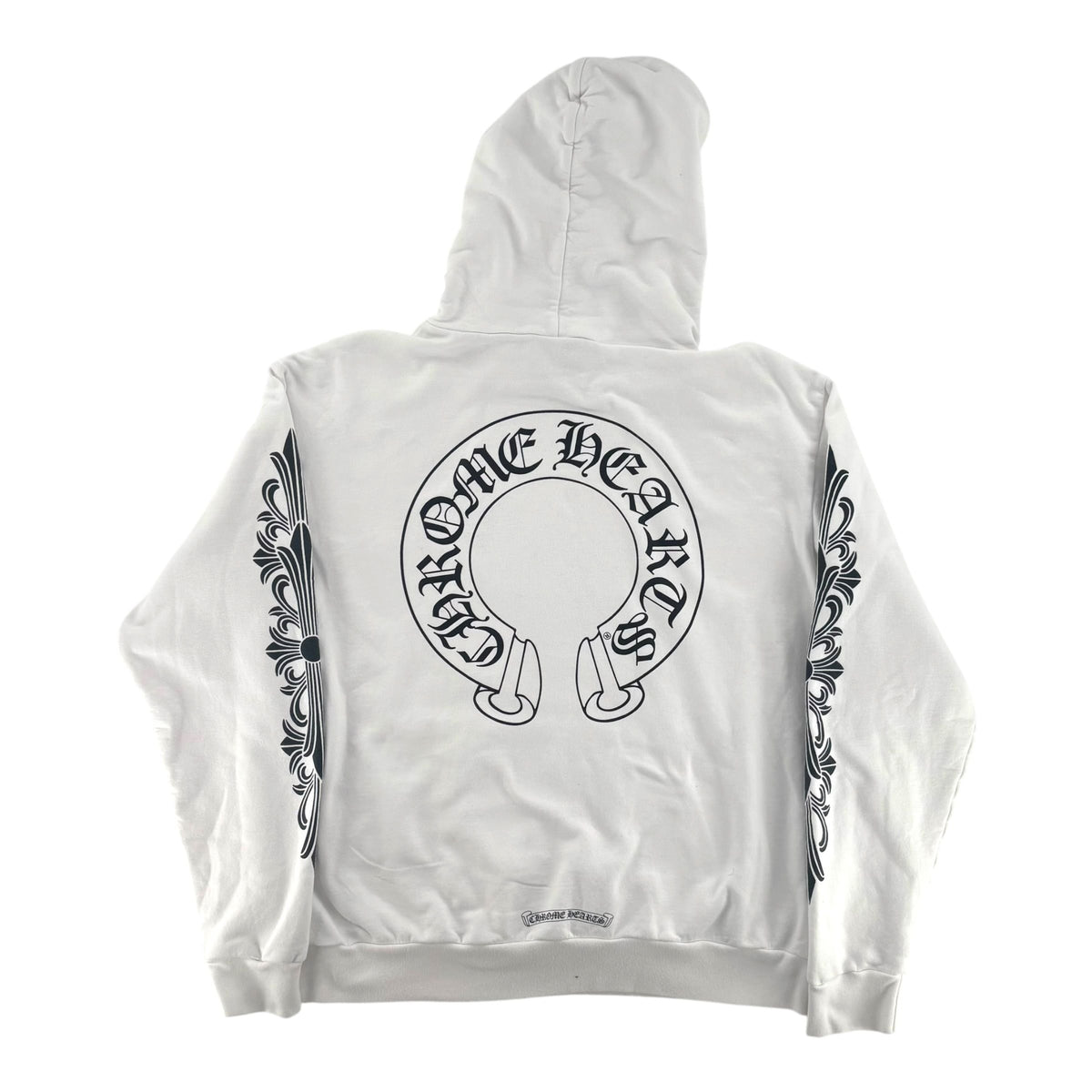Chrome Hearts Floral Horseshoe Hoodie White