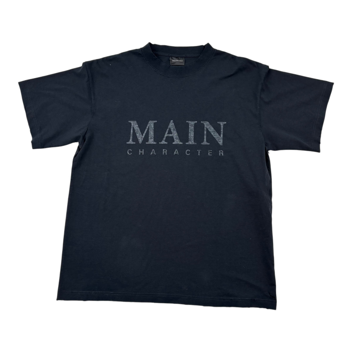 Balenciaga Main Character Tee Faded Black