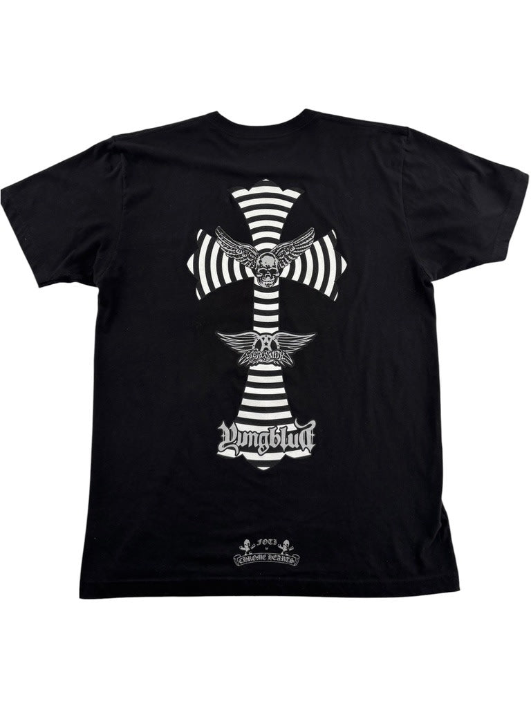 Chrome Hearts Yungblud Aerosmith Pocket Tee Black White