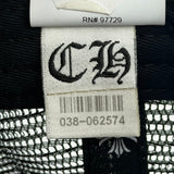 Chrome Hearts Triple Cross Patch Trucker Hat Black White