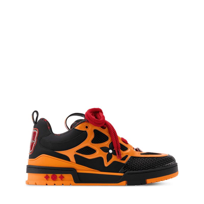 LV Skate Sneaker Black Orange Red