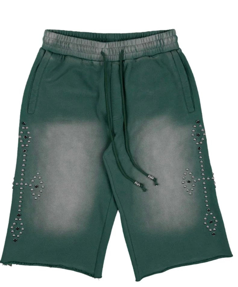 Commons Studios Rivet Sweatshort Faded Green