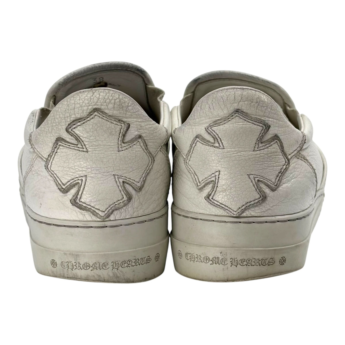 Chrome Hearts Slip On Leather Sneaker White