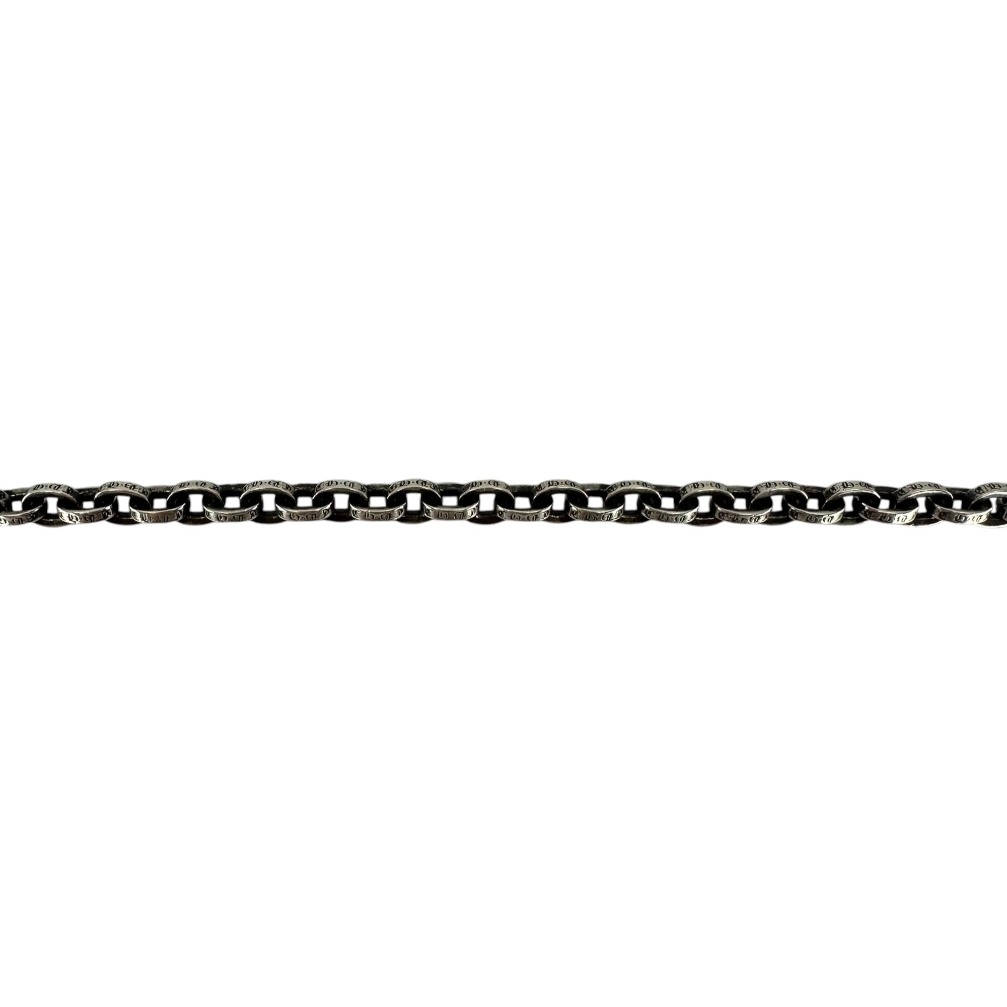 Chrome Hearts Paper Chain Silver Bracelet 8"