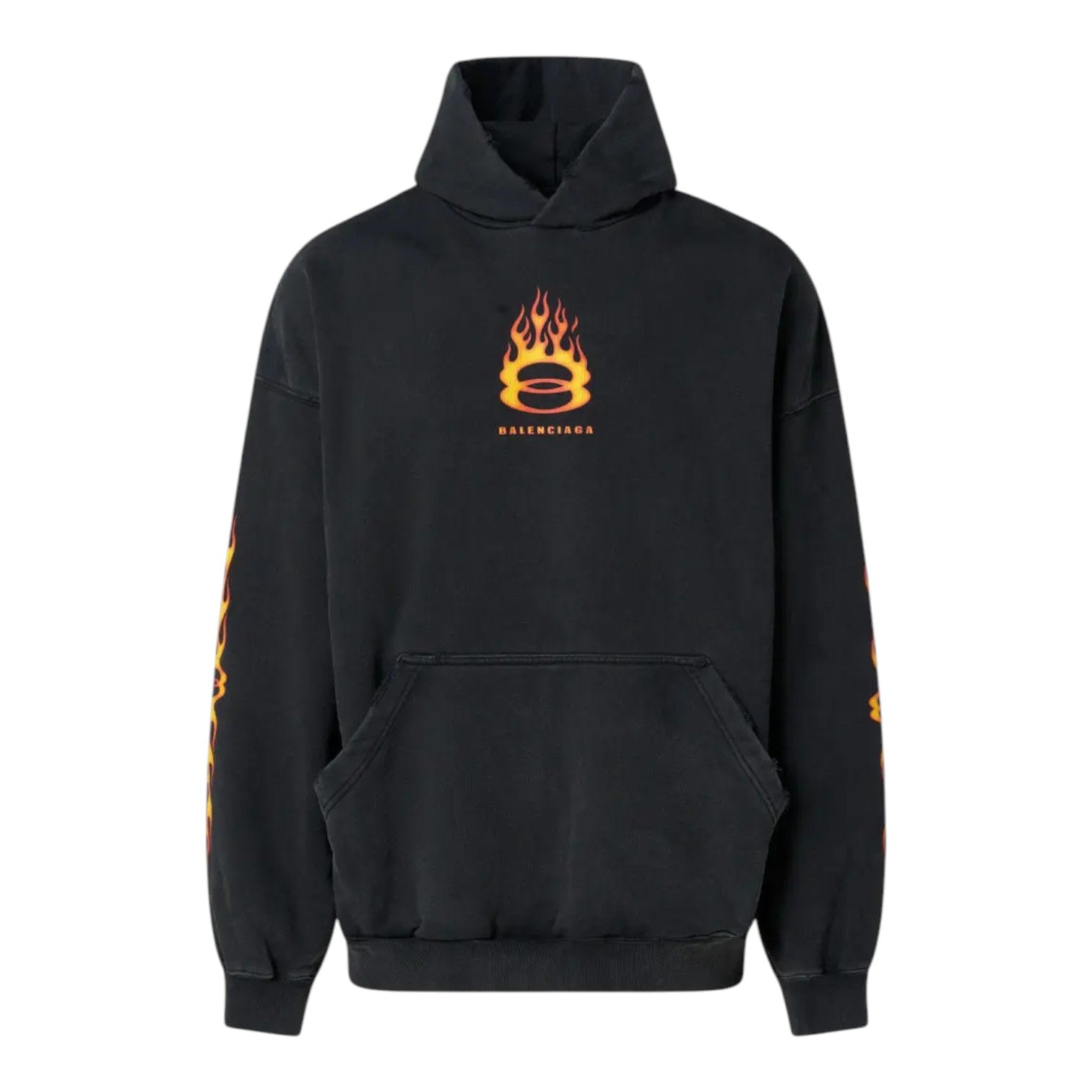 Balenciaga Burning Unity Hoodie Black