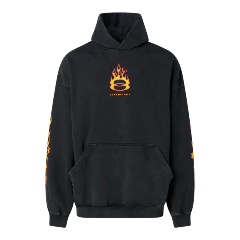 Balenciaga Burning Unity Hoodie Black