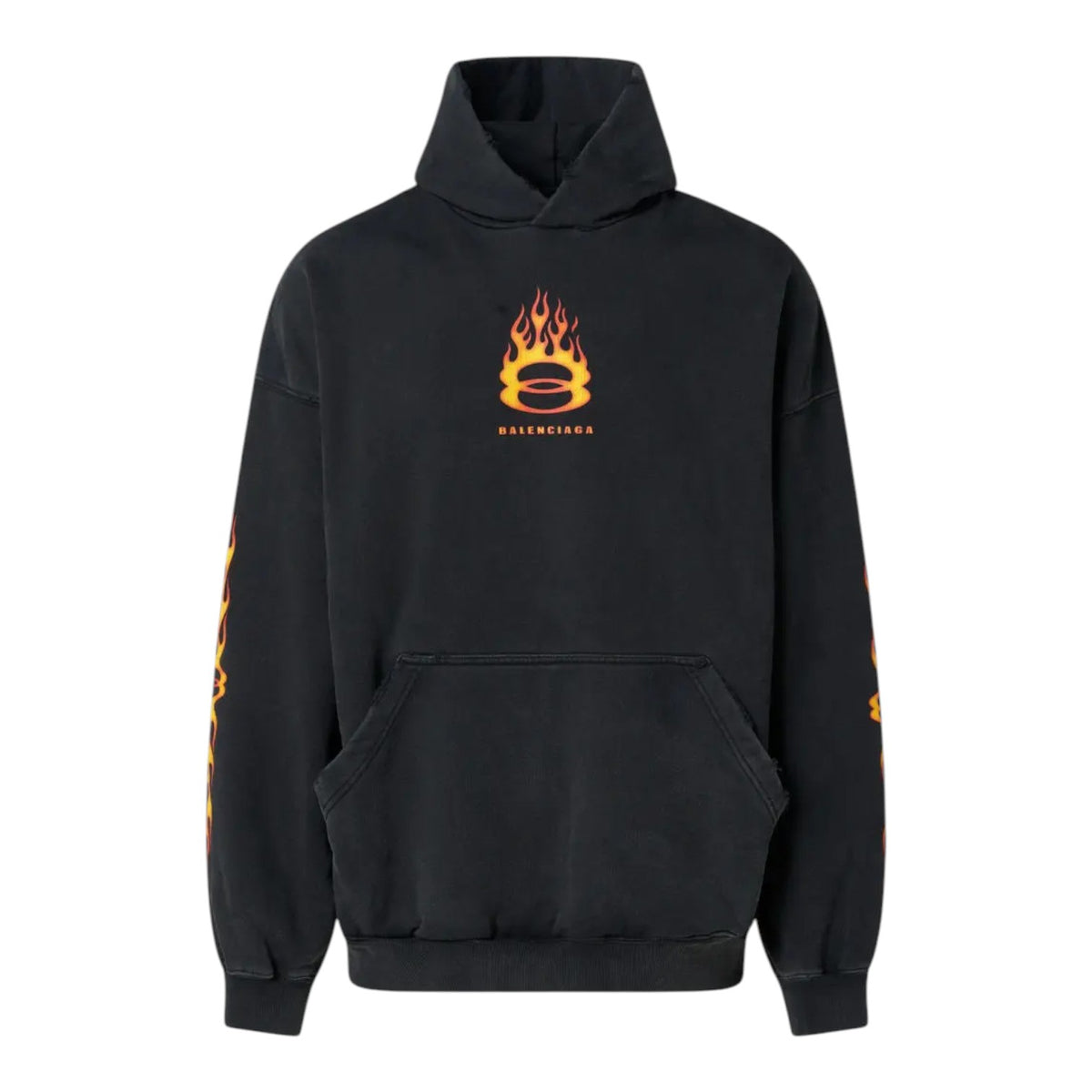 Balenciaga Burning Unity Hoodie Black