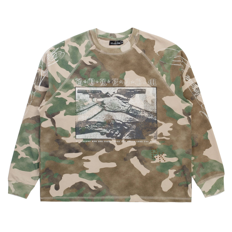 Boredom Kills Trust Camo Waffle Thermal