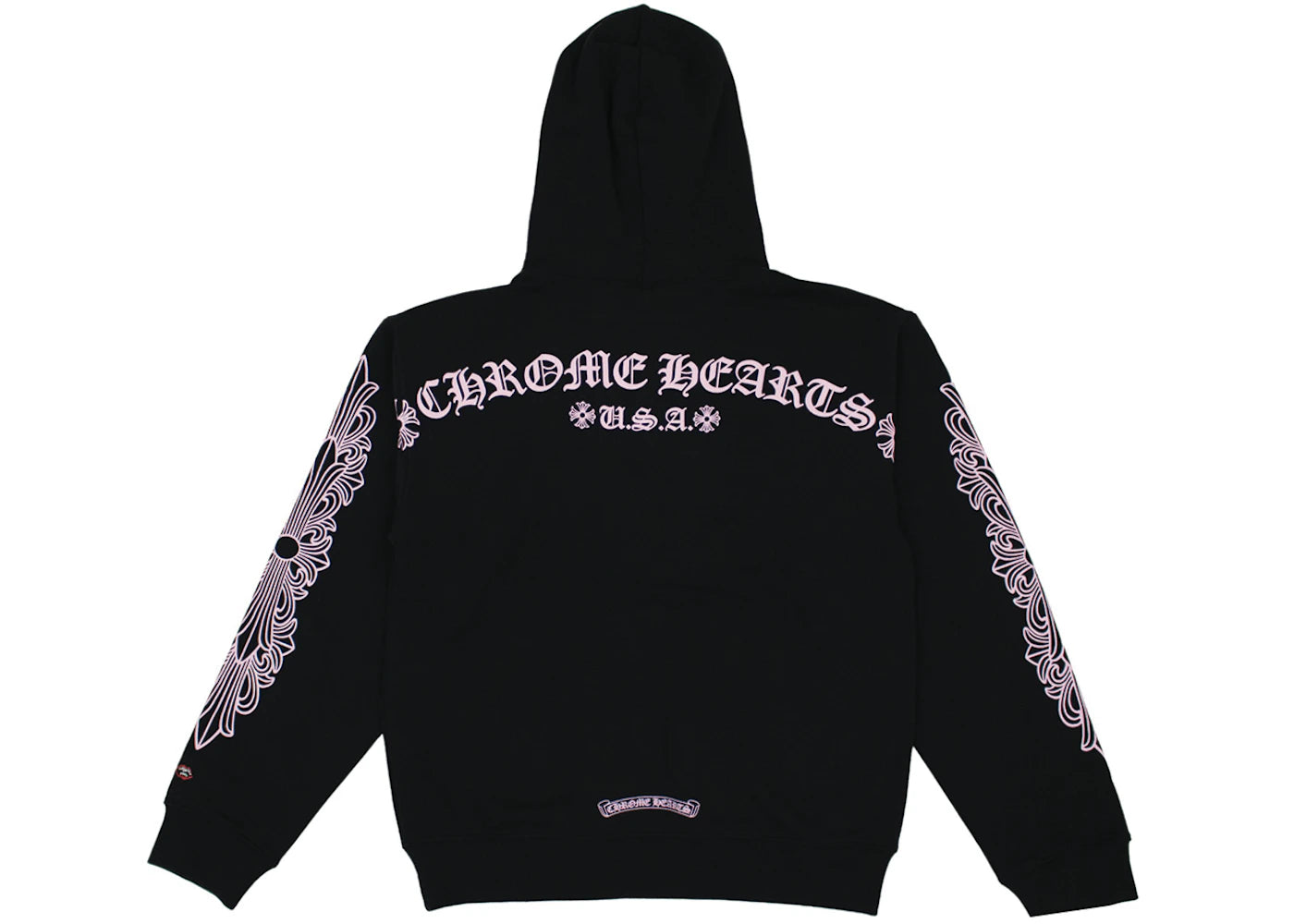 Chrome Hearts Matty Boy Shoulder Logo Hoodie Black/Pink