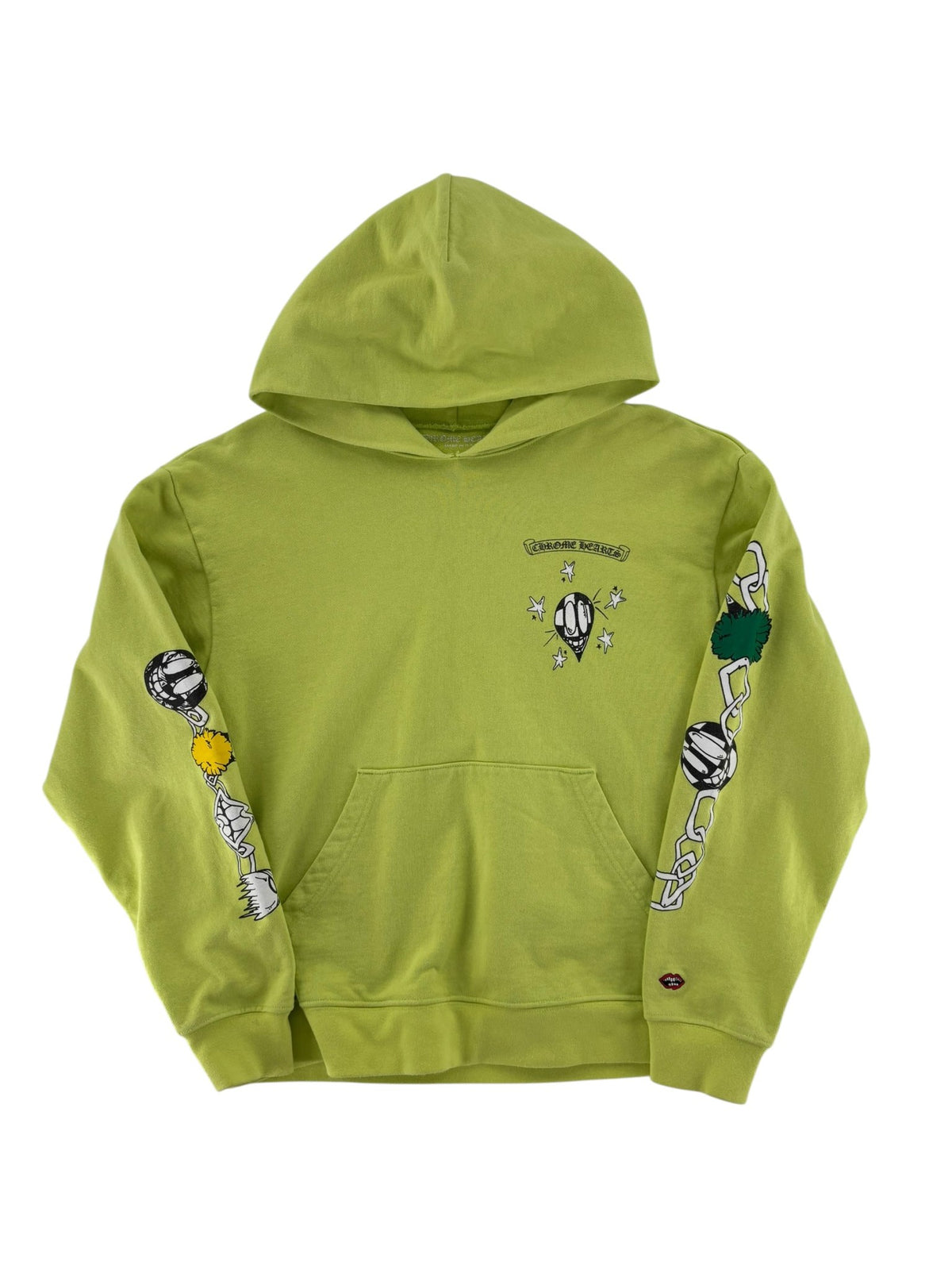 Chrome Hearts Matty Boy Link Hoodie Lime Green