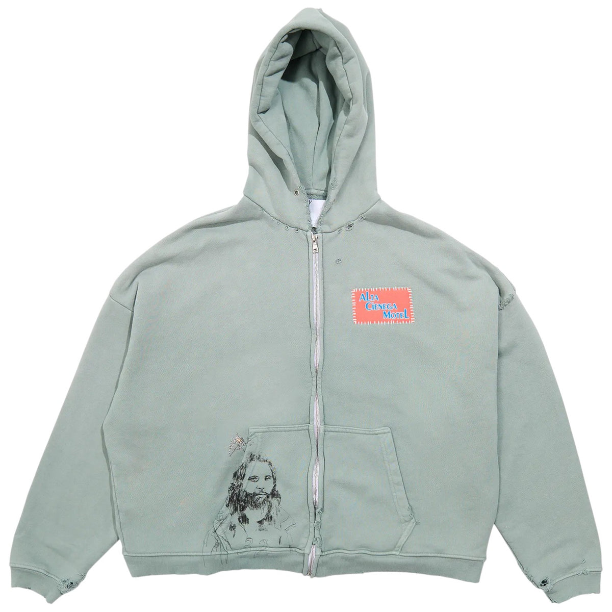 Paly Alta Cienega Zip Hooded Sweatshirt Green