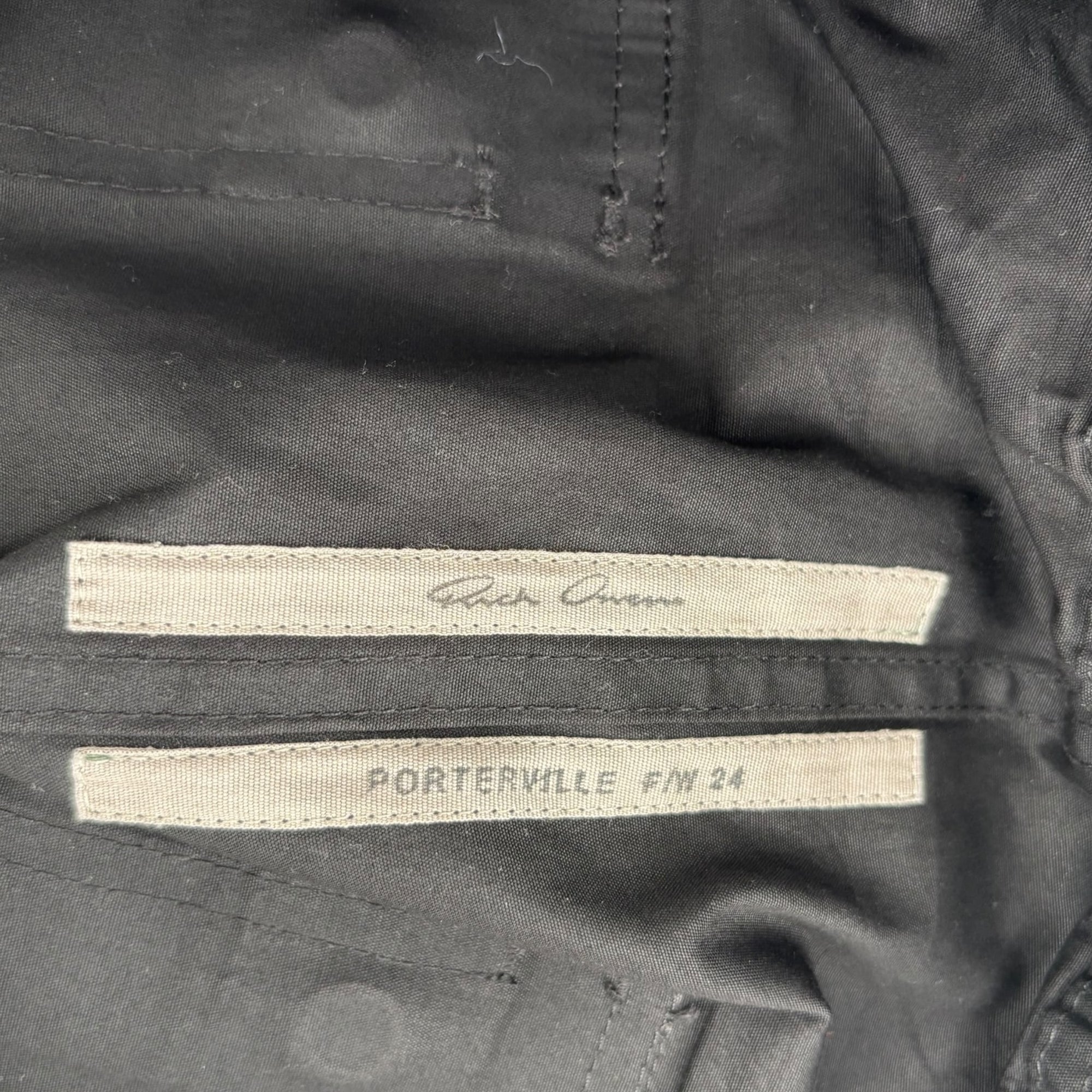 Rick Owens Bauhaus Cargo Pants Black