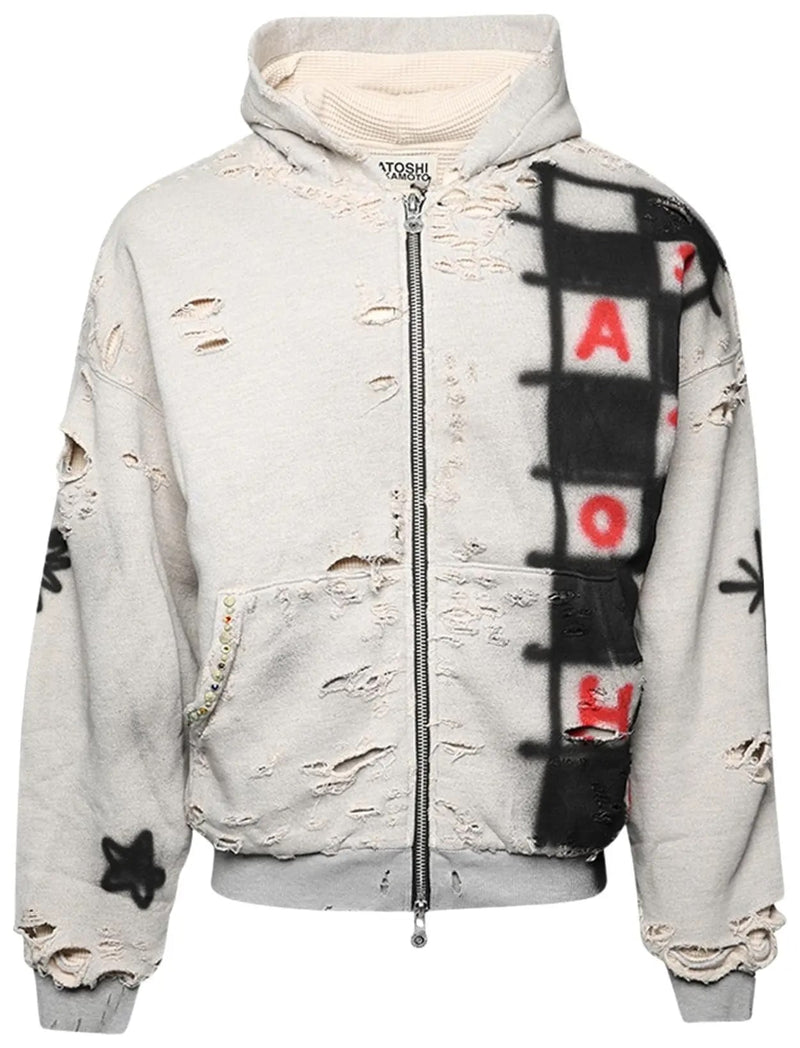 Satoshi Get What I Want Zip Up Heather Grey