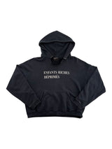 ERD Distressed Logo Hoodie Navy
