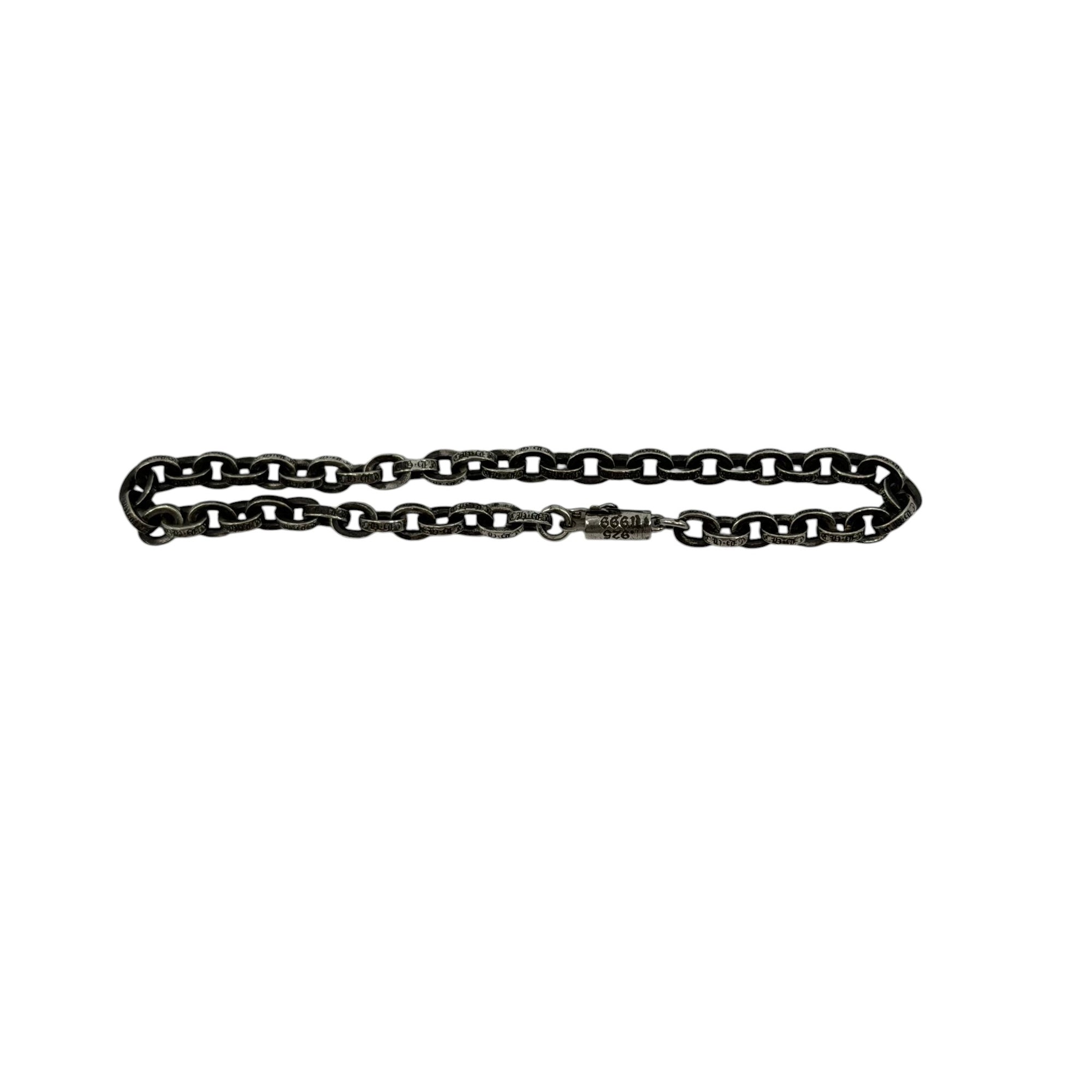 Chrome Hearts Paper Chain Silver Bracelet 8"