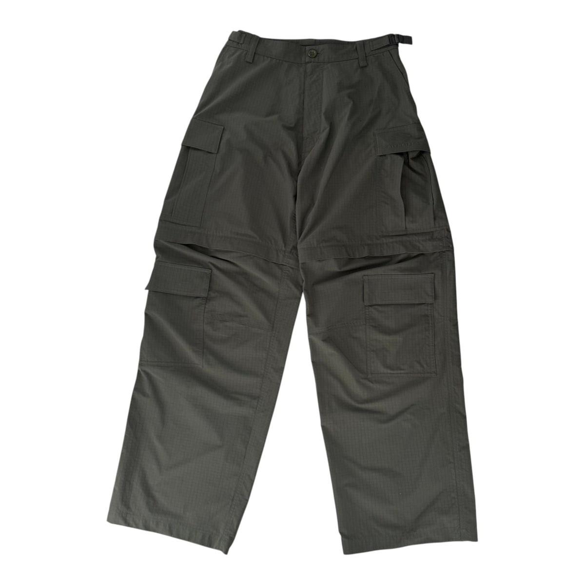 Balenciaga Unity Logo Nylon Cargo Pants Green