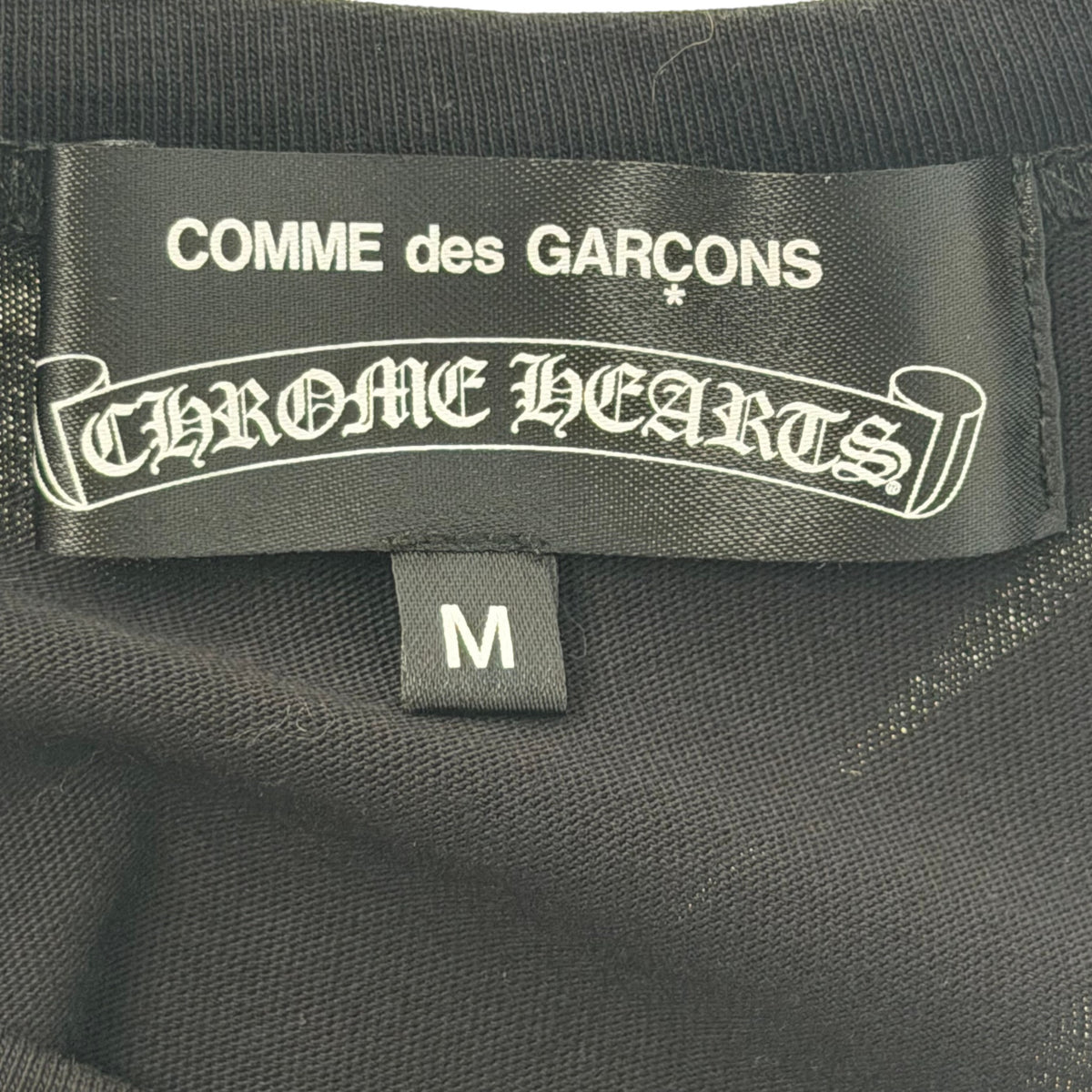 Chrome Hearts CDG Dover Street Market Scroll Logo Shirt Black